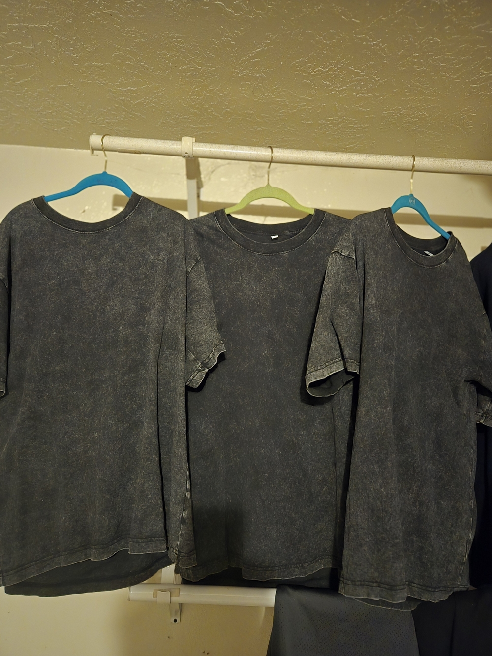 Arssm Men's Oversized Vintage Wash T-Shirt 3-Pack Mineral Black
